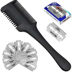 Effiliermesser Kupink Effilierer Haarschneider mit 10 Ersatzklingen