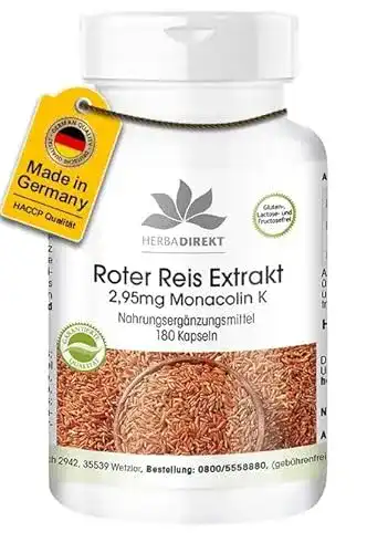 Roter-Reis-Kapseln herba direct Roter Reis Kapseln, 180 Kapseln