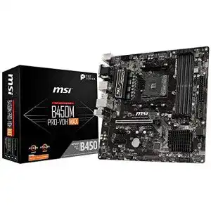 MSI-Mainboard MSI B450M PRO-VDH MAX AMD AM4 DDR4