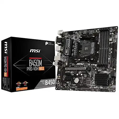Die beste MSI-Mainboard MSI B450M PRO-VDH MAX AMD AM4 DDR4 2026 Test Bestseller MSI-Mainboard MSI B450M PRO-VDH MAX AMD AM4 DDR4