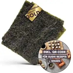Nori-Blätter Reishunger Nori Algenblätter, GOLD-Qualität, 50 Blatt