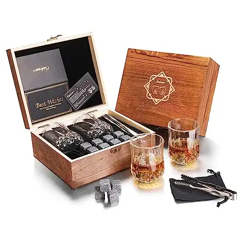 Granit-Eiswürfel BABAN Whisky Stein Set, 8 Eissteine