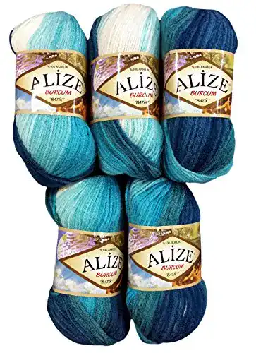 Alize-Wolle Alize Burcum Batik 5 x 100 Gramm mit Farbverlauf