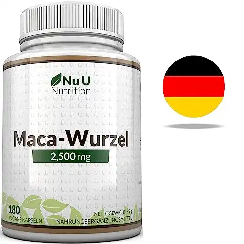Maca-Kapseln Nu U Nutrition Maca-Wurzel 2500 mg hochdosiert