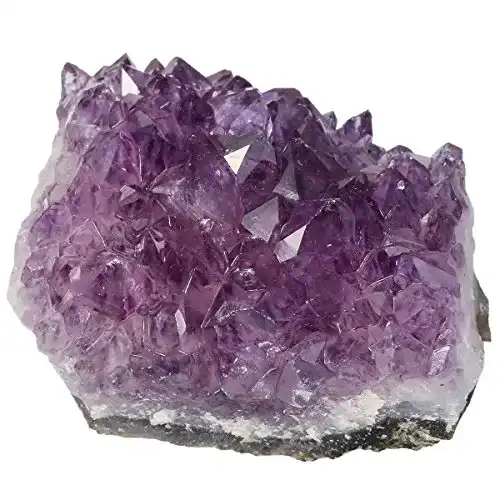 Amethyst-Drusenstück mookaitedecor Rohstück Edelstein Kristall