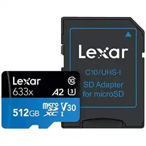 microSD (512 GB) Lexar High-Performance 633x 512GB microSDXC
