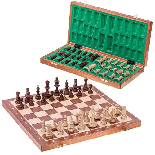 Schachkassette SQUARE GAME Square, Pro Schach Nr 5 Mahagoni
