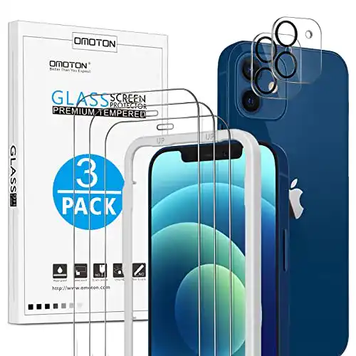 Die beste iPhone-12-Panzerglas OMOTON mit Rahmen-Installationshilfe 2026 Test Bestseller iPhone-12-Panzerglas OMOTON mit Rahmen-Installationshilfe