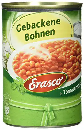 Baked Beans Erasco Gebackene Bohnen in Tomatensauce, 6 x 400 g