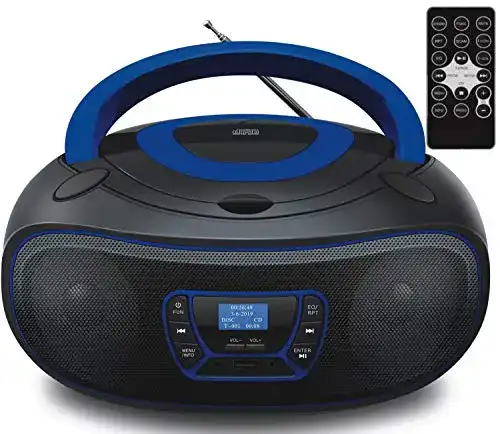 CD-Player mit Fernbedienung ecosa DAB+ Tragbarer CD-Player