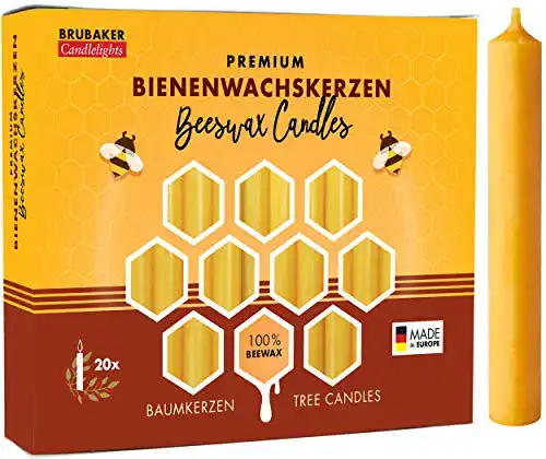 Die beste Baumkerze Brubaker 20er Pack 100% Bienenwachs 2026 Test Bestseller Baumkerze Brubaker 20er Pack 100% Bienenwachs