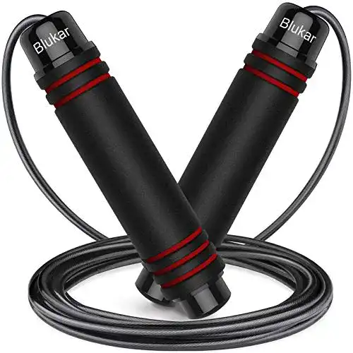 Springseil Fitness Blukar Springseil, Speed Rope Verstellbar