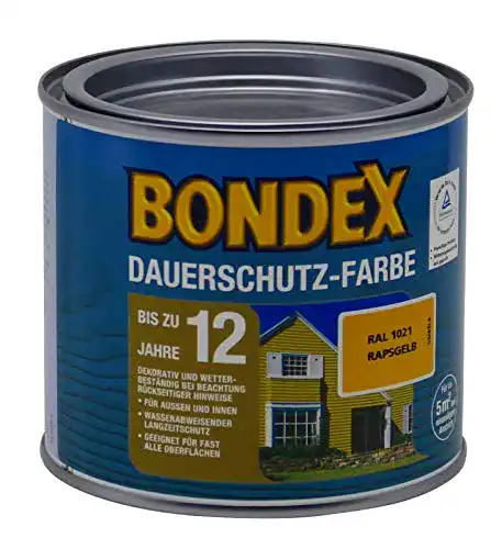 Bondex-Farbe Bondex Dauerschutz Farbe, 0,5 Liter in rapsgelb RAL 1021