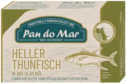 Dosenfisch Pan do Mar Heller Thunfisch, in Bio Olivenöl 6 x 120 g