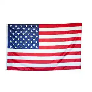 USA-Flagge Flaggenking, USA Flagge/Fahne wetterfest, weiß