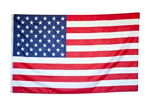 USA-Flagge Flaggenking, USA Flagge/Fahne wetterfest, weiß