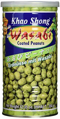 Erdnüsse Khao Shong mit Wasabi, knackig, (4 x 350 g Dose)