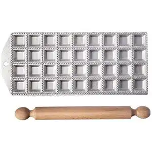 Raviolibrett Eppicotispai Ravioli-Maker mit 36 Löchern, Aluminium