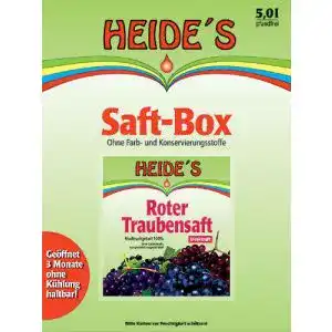 Roter Traubensaft Heides-BiB, 2 x 5 Liter