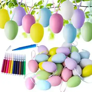 Plastik-Ostereier Fyvadio Ostereier aus Plastik 24pcs