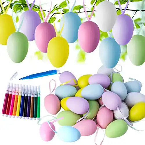 Plastik-Ostereier Fyvadio Ostereier aus Plastik 24pcs