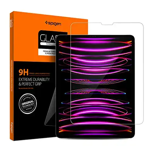 iPad-Pro-12.9-Panzerglas Spigen Glas.tR Slim Panzerglas kratzfest