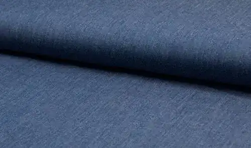 Jeansstoff Zierstoff einfach nähen leichter Denim Stoff in Jeansblau