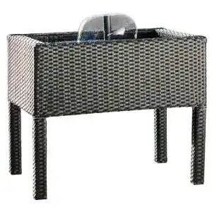 Hochteich Heissner 015196-00 Rattan mit Wasserspiel, schwarz