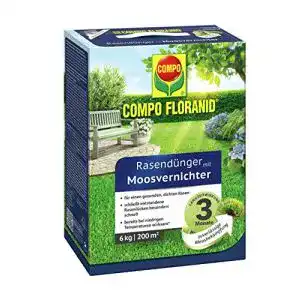 Moosentferner Compo Rasendünger mit Moosvernichter, 6 kg