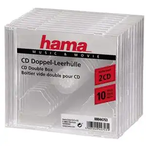 CD-Hüllen Hama CD-Doppel-Leerhülle Standard, 10er-Pack