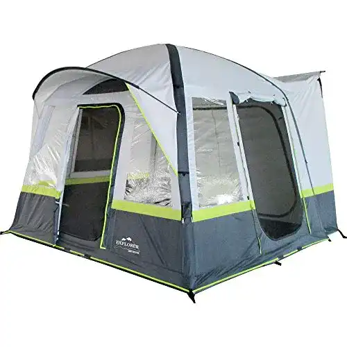 Busvorzelt EXPLORER Zelt Luftzelt Trouper aufblasbares Familienzelt Mobilzelt 300x300x210cm (9m²) 4 Personen 3000mm