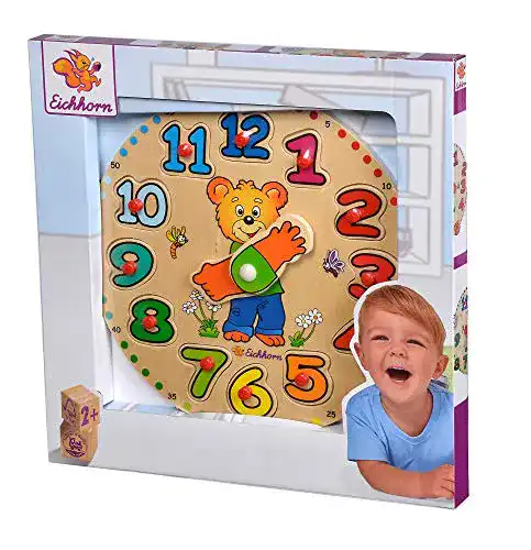 Die beste Zahlenpuzzle Eichhorn 100005456 - Lernuhr, Puzzle 12 Steckteile 2026 Test Bestseller Zahlenpuzzle Eichhorn 100005456 – Lernuhr, Puzzle 12 Steckteile