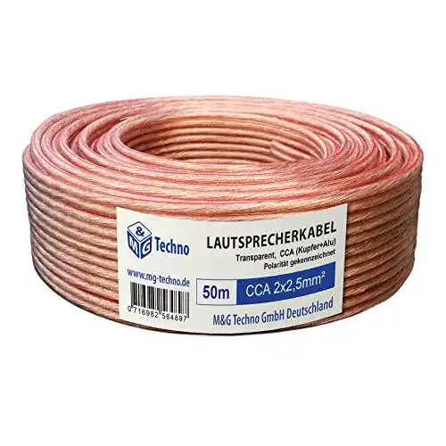 Lautsprecherkabel M&G Techno ® Germany 50m 2×2,5mm² CCA