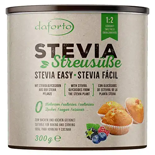 Die beste Stevia Daforto Streusüße, 1er Pack (1 x 300 g) 2026 Test Bestseller Stevia Daforto Streusüße, 1er Pack (1 x 300 g)