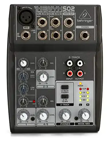 Mini-Mischpult Behringer XENYX 502 Premium 5-Input 2-Bus Mixer
