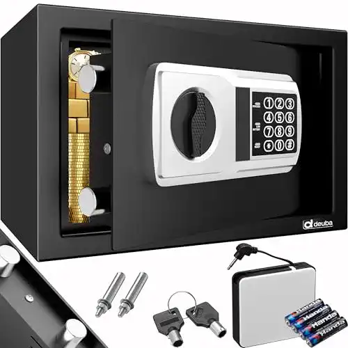 Die beste Wandtresor Deuba Tresor Elektronik Zahlenschloss 31x20x20cm LED 2026 Test Bestseller Wandtresor Deuba Tresor Elektronik Zahlenschloss 31x20x20cm LED