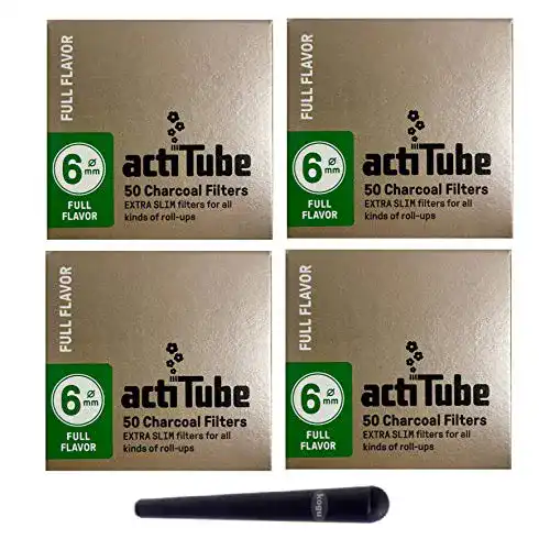 Aktivkohlefilter kogu Set mit actiTube EXTRA Slim, 6 mm, 4×50