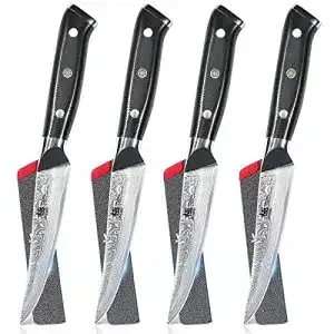 Damast-Steakmesser KYOKU, nicht gezahnt, Shogun-Serie