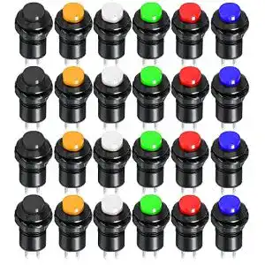 Taster Gebildet 24 Stücke 12mm Momentan Druckknopf