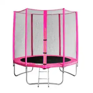 Kindertrampolin SixBros. SixJump Gartentrampolin 1,85m pink