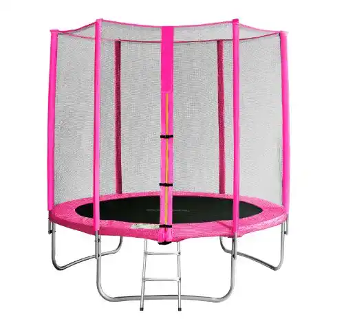 Kindertrampolin SixBros. SixJump Gartentrampolin 1,85m pink