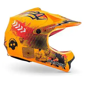 Kinder-Motorradhelm Armor HELMETS® AKC-49 „Limited Orange“