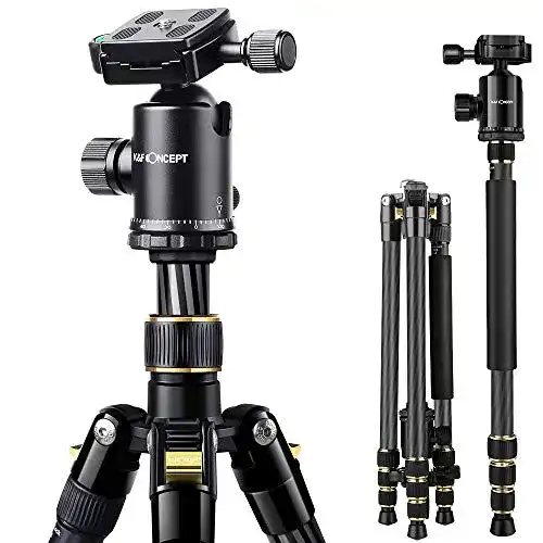 Carbon-Stativ K&F Concept TC2534 mit Einbeinstativ