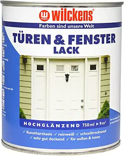Fensterlack Wilckens TÜRENLACK- 750 ml REINWEIß schnelltrockend