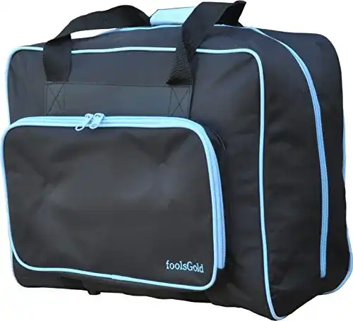 Nähmaschinentasche foolsGold Pro dick gepolstert Schwarz/Blau
