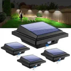 Dachrinnen-Leuchten KEENZO LED Dachrinnenlampe, Solar Dachrinnenleuchte Solarlampen