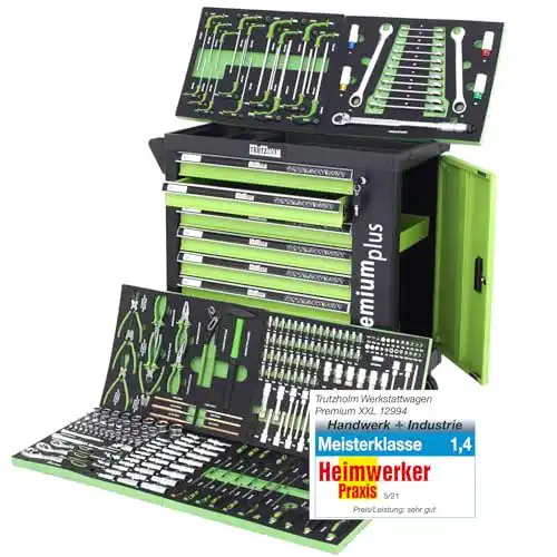 Die beste Werkzeugwagen-gefüllt TRUTZHOLM ® Werkstattwagen Premium 2026 Test Bestseller Werkzeugwagen-gefüllt TRUTZHOLM ® Werkstattwagen Premium