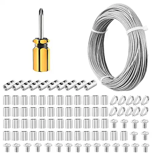 Drahtseil Abimars 2mm, 50m Ummantelt, 304 Edelstahl