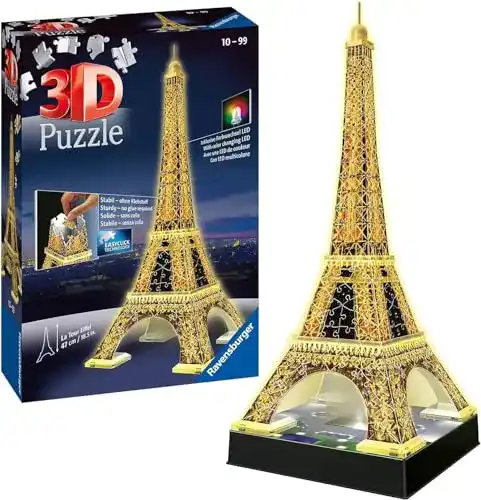 3D-Puzzle Ravensburger 12579 3D Puzzle Eiffelturm bei Nacht
