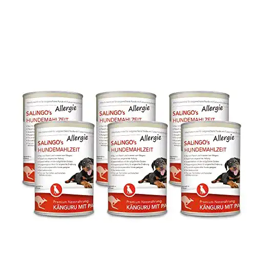 Hunde-Nassfutter SALiNGO Hundefutter nass Känguru, 6 x 400g